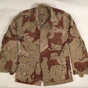 DESERT STORM Vintage Chocolate Chip Camo Jacket